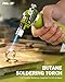RAVS Butane Torch Lighter, DUAL Flame Mode Kitchen Torch Cooking Torches, Creme Brulee Torch lighters butane refillable, Mini Torch Micro Torch for Welding, Soldering Torch, Butane is Not Included
