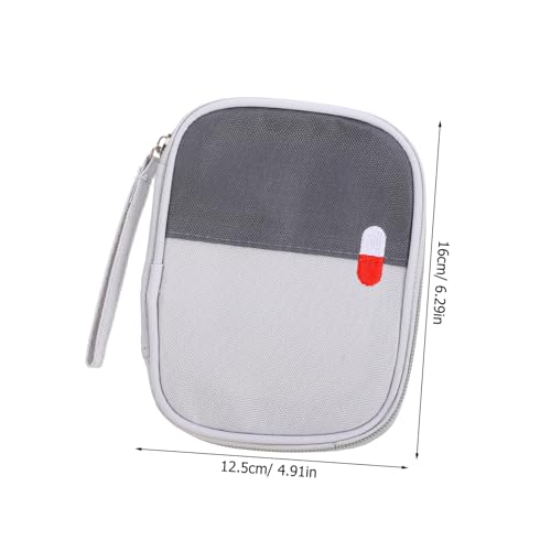 NAMOARLY Portable First Aid Kit Medication Organizer Medicine Bag Small Medical Bag Zipper First Aid Pouches