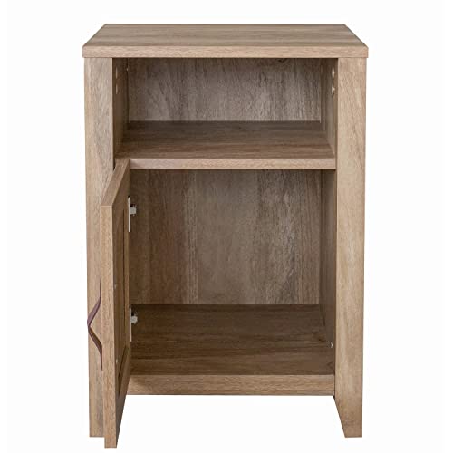 Decor Therapy Greer 23" Storage Drawer End Table, Driftwood #TOP4