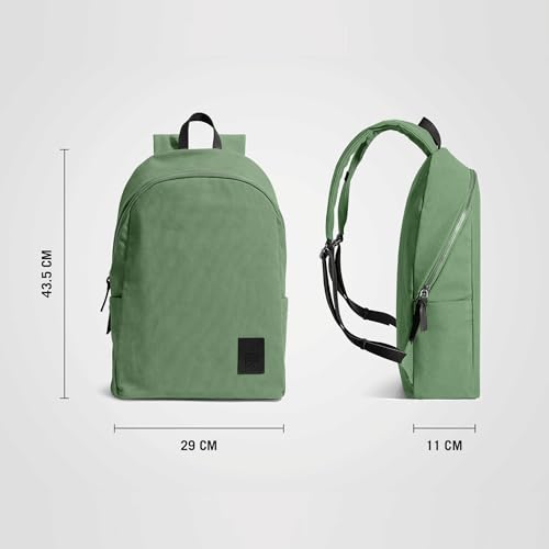 Image of DailyObjects Pedal Everyday Casual Laptop Backpack Compatible with upto 14 inch Laptop | Unisex Travel Backpack | Made of Durable Canvas Material | Zippered Compartments with Pockets