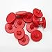Produktbild 12 Stück rot Gummidämpfer/Antivibrationsfüsse für Kennzeichenhalter Vibrations- und Lackschutz