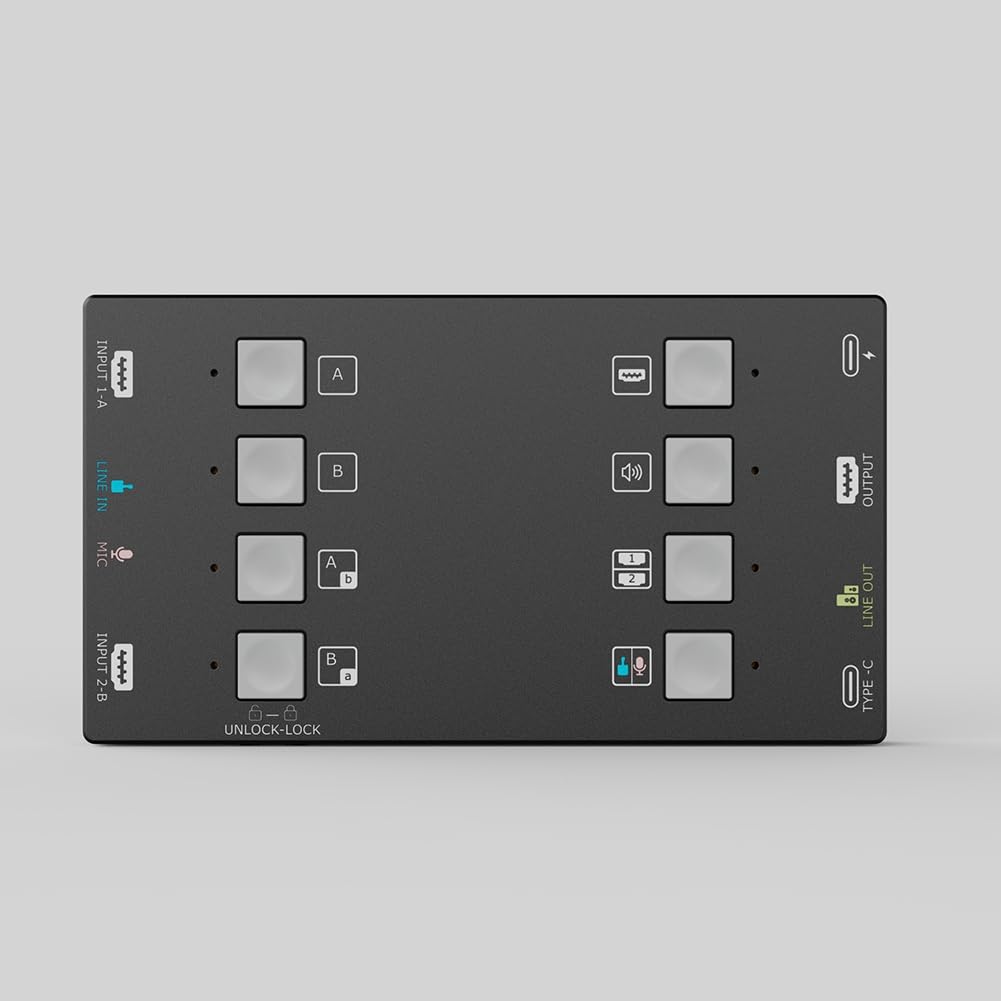 Mixaggio Audio Video Capture H2U Compatibile con Dual 4K -Compatibile Adatto per Console di Videogiochi in Streaming Live