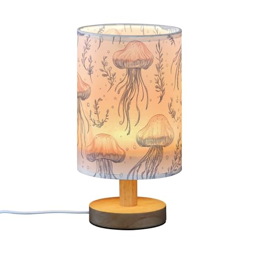 Lámpara de mesa de noche con luz LED blanca y USB miniatura 2