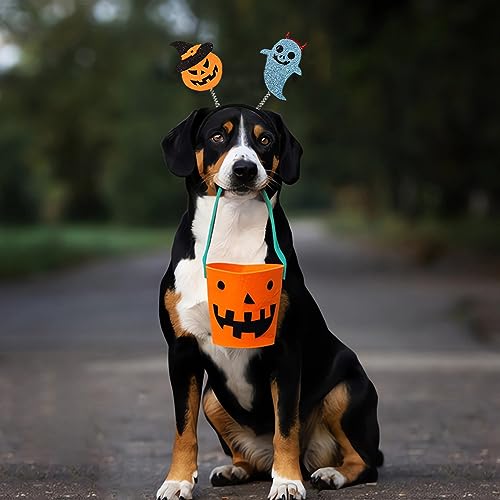 Halloween bandas para perros 4 pcs ajustables para mascotas miniatura 5