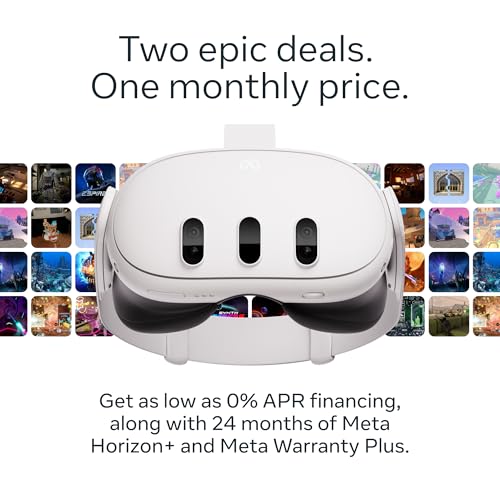 Image of Meta Quest 3 512GB, one Low Monthly Price, 24 Months of Games and Extended Protection, Ultimate Virtual Reality Experience