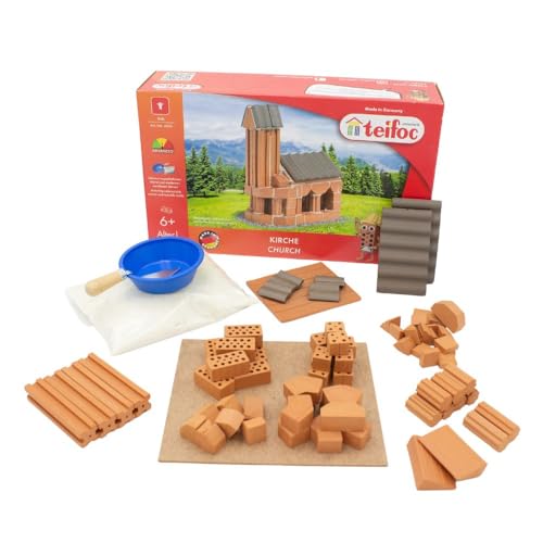 Teifoc 4025 - Juego de construcción de piedra (70 piezas, para niños a partir de 6 años, arquitectura educativa)