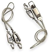 Fencing Foil/Saber Mask Cord, Elite Series, Head Wire Clamp Clip, Clear Wire, Competition Approve...