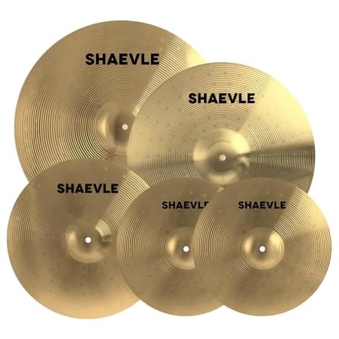 SHAEVLE 5-Piece Alloy Cymbal Set Cover