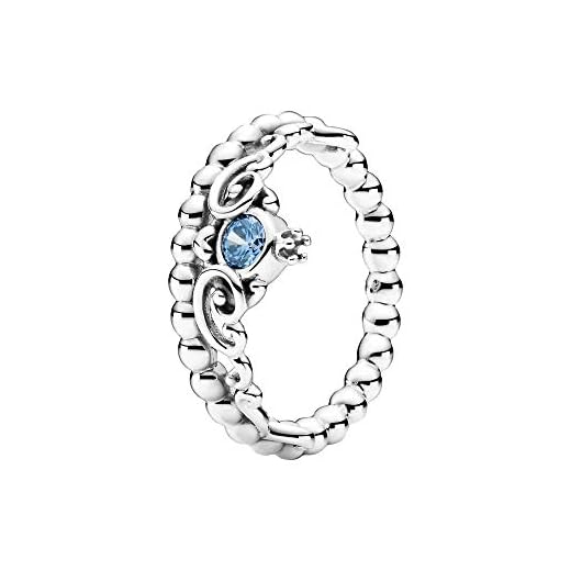 PANDORA Disney, Cinderella Blue Tiara Ring
