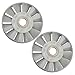 2 Pack Fan Blades for 0810 Electric Pick, Replacement Wind Vane Motor Blade Tool Accessories, 12-Blade Plastic Impeller with 13.4mm Shaft Hole, 80mm OD
