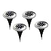 Produktbild GYGUYHIHY 4Er Solar Bodenleuchten Aussen Solarleuchte Außen Garten Bodenleuchte Edelstahl Außenleuchte Wasserdicht 8LED Solar Path Lights Garten Landschaft Beleuchtung Für Yard Auffahrt Rasen,Bunt