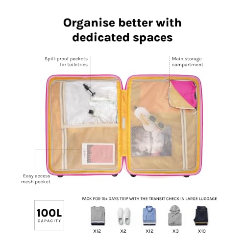 Image of MOKOBARA Transit Check-in Large Trolley Bag 74cm 100L Pink