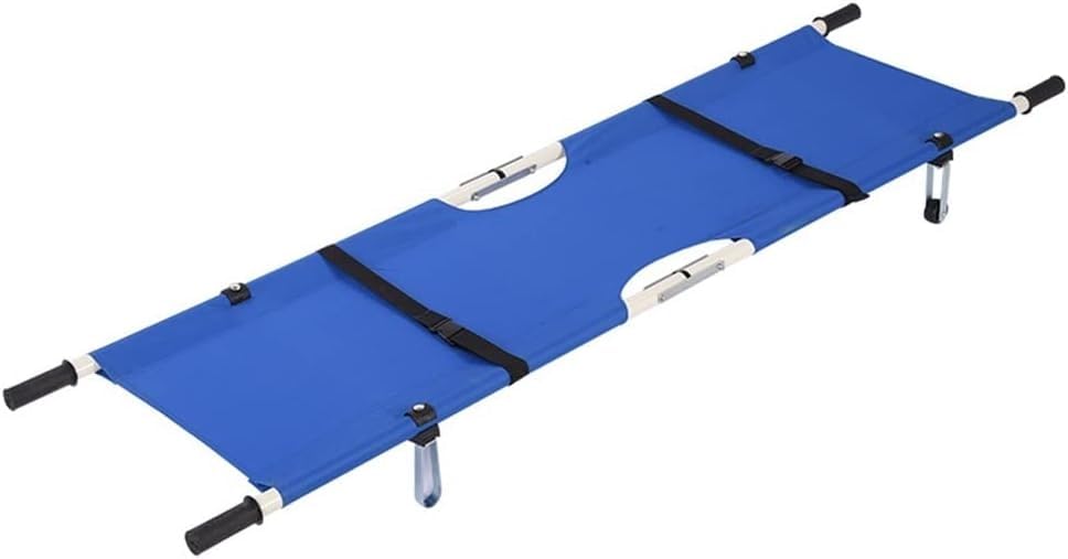 Civière pliante portable en alliage d'aluminium pour transport de patients
