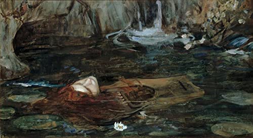 Toile John William Waterhouse Le Decamerone pour remplacer un cadre vide de salon