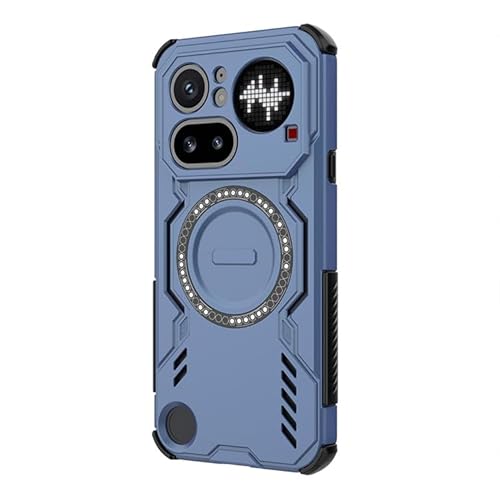 LUNBER-ARMOR�EFor Nothing Phone (4a)�p�P�[�X �J�o�[ �X�^���h�@�\ 2�d�\�� Qi�[�d ���C�����X�[�d �Ή� �ϏՌ� For �i�b�V���O�t�H��4a/4a�p �X�}�z�P�[�X(�u���[)