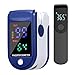 Blutsauerstoff Messgerät - Pulsoximeter für Finger und Digitaler Thermometer, Oximeter OLED Anzeige für die Messung des Pulses und Sauerstoffsättigung