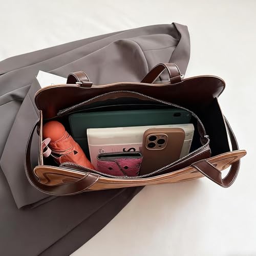Sac en cuir à grande capacité pour organiser vos cours et sorties