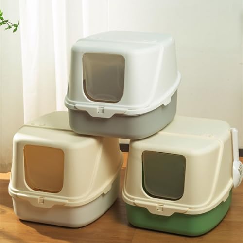 Caja sanitaria para gato con tapa, plástica cerrada miniatura 7