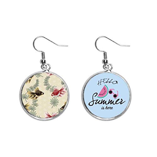 Pendientes de sandía y goldfish el regalo original de verano Japón