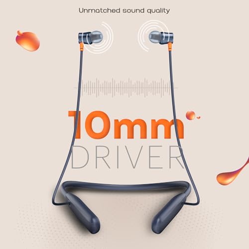 Noise Airwave Bluetooth Neckband Earphones, 50H Midnight Blue-Airwave - Image 6