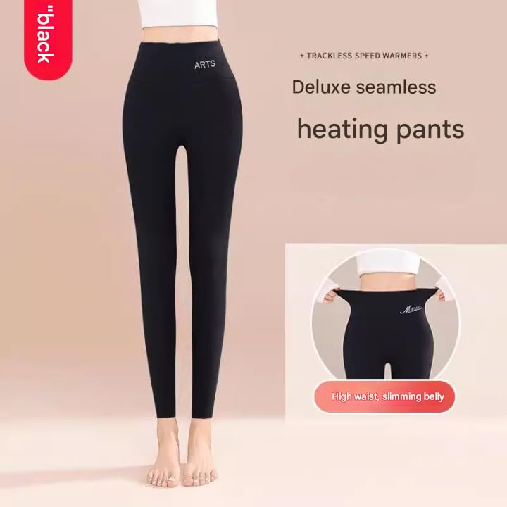 Image of Celary Women's Nude Fleece Lined Leggings - Winter Warm Pantyhose Look, Thermal Tights, Soft & Stretchable Winter Stockings