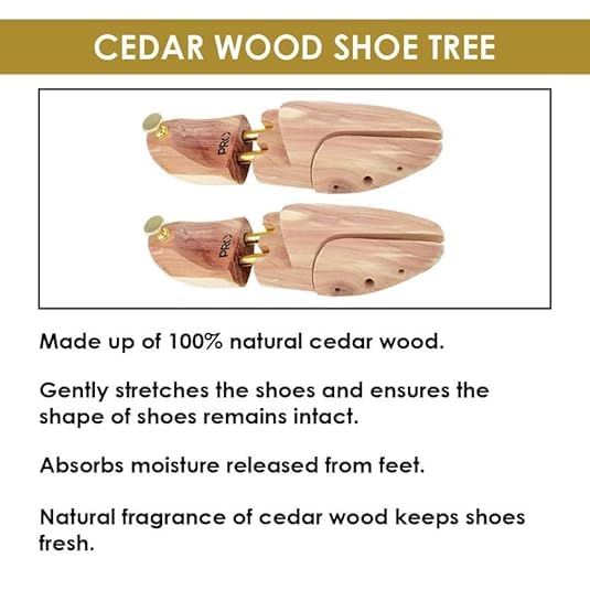 Image of PRO Men Premium Shoe Tree | Cedar Wooden Shoe Shaper | Anti-Wrinkle Shoes Stretcher | Wooden Shoe Tree for Men