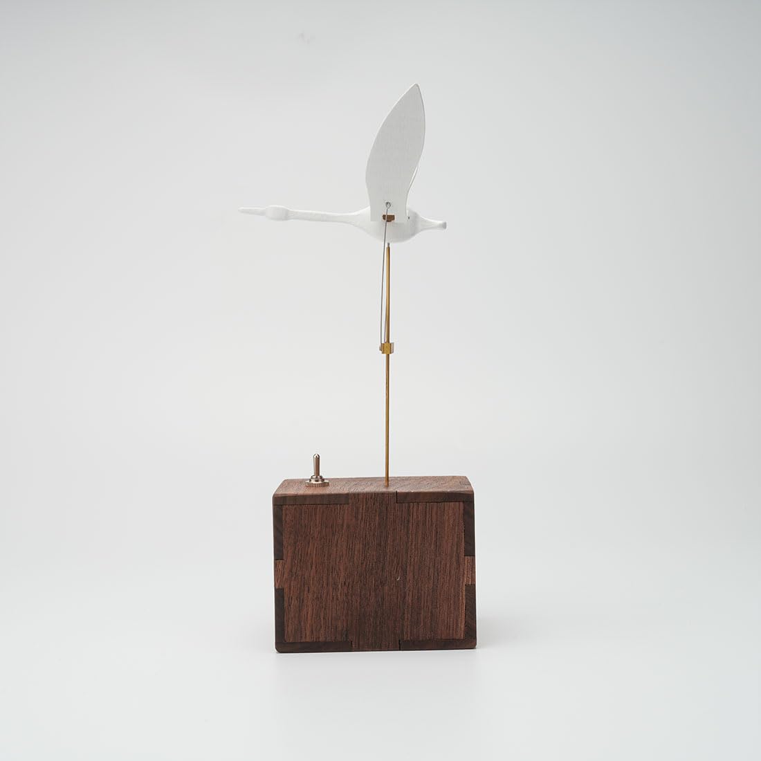 Carillon 3D in legno fatto a mano a forma di cigno volante, modello dinamico con sistema di movimento, noce naturale, decorazione unica per casa e ufficio, regali creativi