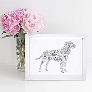 Personalised Labrador Word Art Print - A5, A4 Prints & Framed