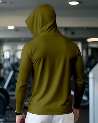 Image of AUSK Men's Full Sleeve Hooded T-Shirt - The Ultimate Cotton Blend Comfort || Hoodies for Mens