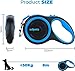 Edipets, Hundeleine, Ausziehbar, Einziehbar, 3, 5 und 8 Meter, Flexibles Band für Rechts- und Spaziergänge, Dog Leash, Rolleine, Flexileine, Retractable (Blau, 8 Meter)