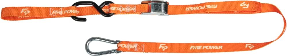 Fire Power 29-13031 1in. Tie-Down with Soft-Tye - Orange/pr