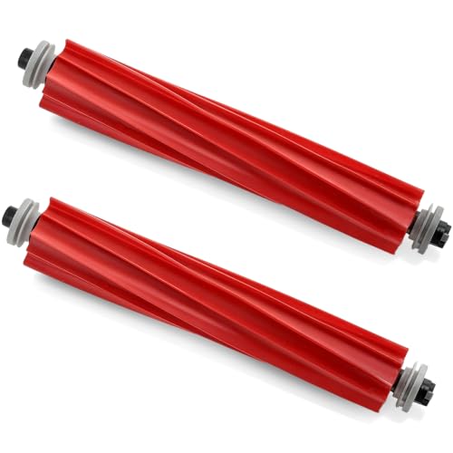 Image of 2-Pack Replacement Rubber Main Brush for Roborock Q7 / Q7+ / Q7 Max / Q7 Max+ / S7 Series /QV 35A / 35S / Q Revo /Qrevo S /MaxV /Pro /Plus Robot Vacuum Cleaner