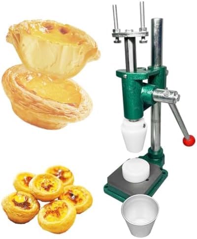 Pressa manuale per crostate all'uovo per cuocere gusci di cialde per torte di torta, strumento di stampaggio a mano per crostate di crema pasticcera, stampo per pasticceria