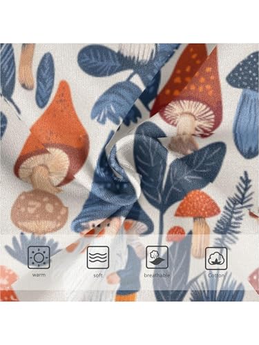 ZZKKO Gnomes and Mushrooms Leaves Girls Underwear Toddler Panties for Girls Comfort Brief Size 2T3