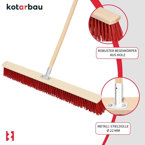 KOTARBAU® Straßenbesen 800 mm Industriebesen Gartenbesen Hallenbesen Großraumbesen zum Fegen von Straßen Fußwegen ohne Stiel – Bild 5
