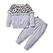 Amissz Babykleidung Set Baby Mädchen Leopard Langarm Sweatshirt T-Shirt Top/Body + Hose Kleidung Outfit (12 Monate-5 Jahre)