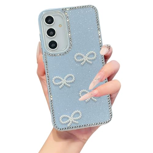 Image of DIZORO for Samsung A55 Case,Cute Bow Tie Aesthetic Phone Case,Trendy Hard IMD Shockproof Protective Bumper Designer Phone Back Cover for Women Girls Sierra