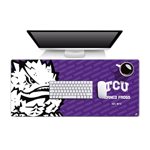 Image of YouTheFan NCAA TCU Horned Frogs Logo Series Desk Pad