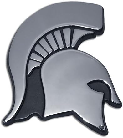 Elektroplate Michigan State University Spartan Head Logo Chrome Plated Premium Metal Car Truck Motorcycle NCAA College Emblem