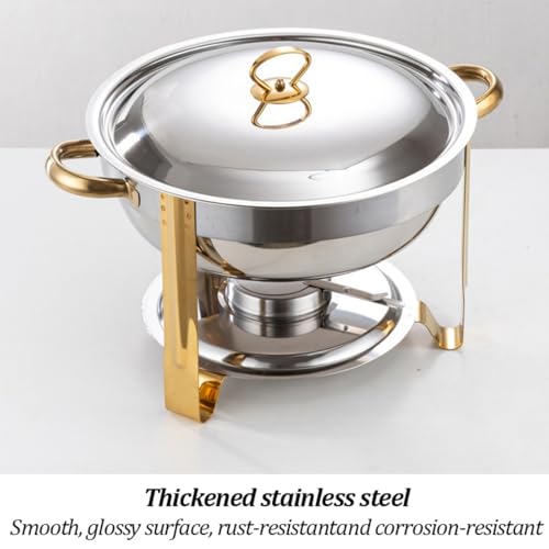 Set buffet con calentador alcohol acero inoxidable miniatura 2