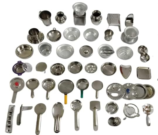 KGR Splash Miniature Steel and Aluminium Kitchen Set/Cooking Set for Kids and Baby/Girls (Stainless Steel and Aluminium) | Pack of 1 | (52pcs) (1 Years to 15 Years) | Brand: Generic (B0D4DX8TXB) Amazon Price History, Amazon Price Tracker