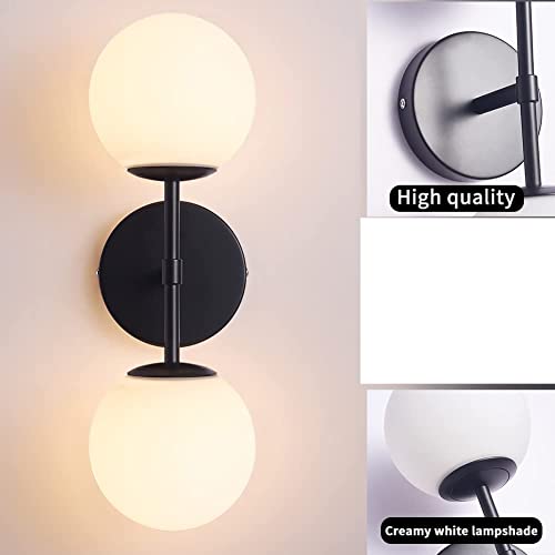 Image of SINOMAN Wall Lights for Living Room Modern Wall Lamps for Home (Double Wall Light, with Bulb) Metal
