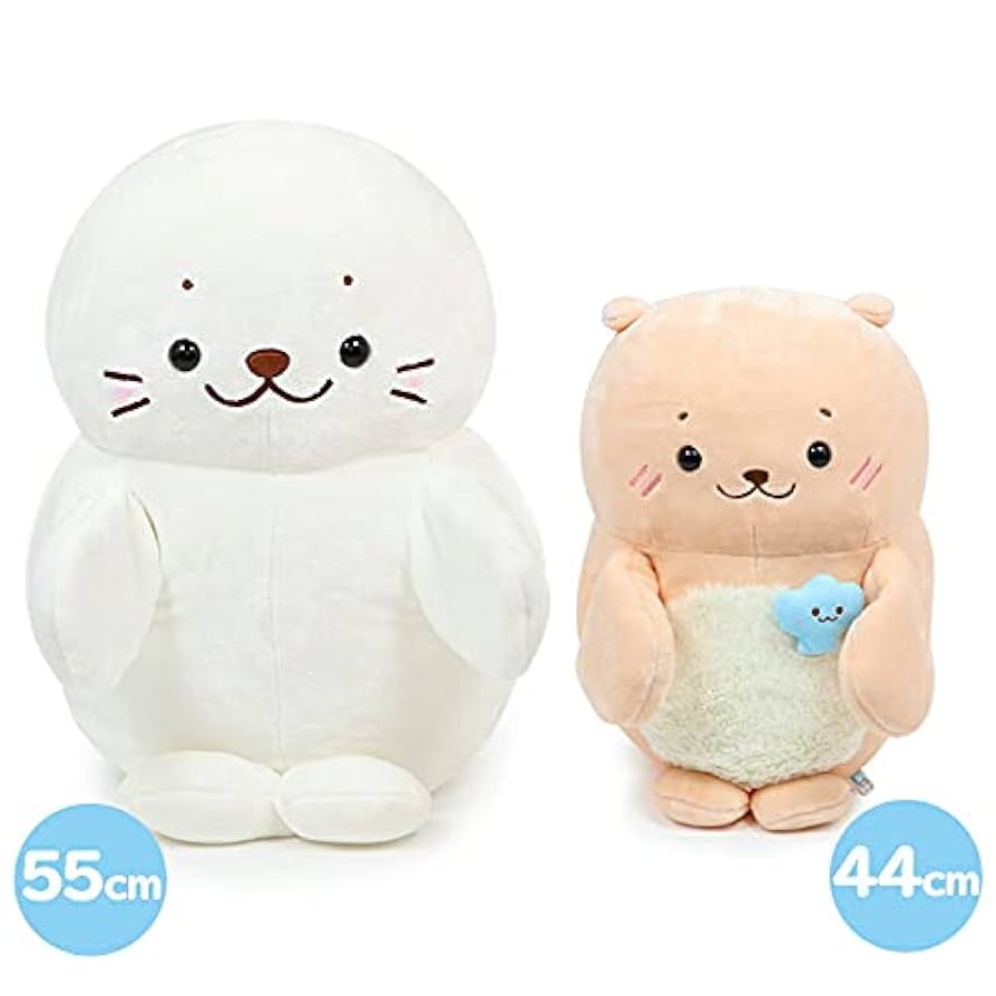 Amazon.co.jp: しろたん らっこいぬ パペぐるみ 44cm 両手用