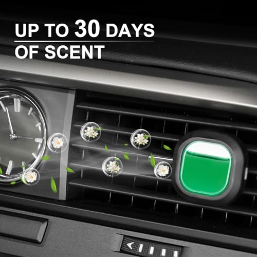Image of JUSTTOP Jasmine Car Air Freshener, 6pk, Long Lasting Fragrance Holding for Over 180 Days, Fits 99% of Car Air Vents