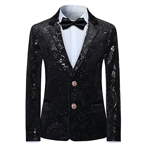 SWOTGdoby Boys Suit Formal Tuexdo Golden Jacquard Slim Fit 2 Pieces Suit Set Jacket Pants for Wedding Prom Party2