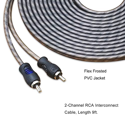 Image of RECOIL RCI29 9ft 2-Channel RCA Audio Cable Twisted Pair Noise Reduction | 100% Oxygen Free Copper