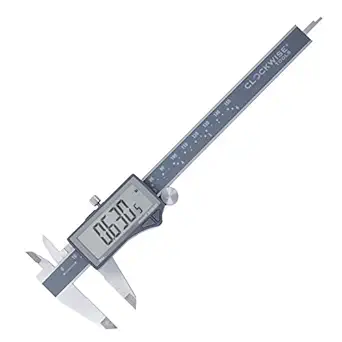 IP54 Grade Digital Caliper, DCLR-0605 0-6" /150mm, Inch/Metric/Fractions Conversion, Stainless Steel, Large LCD Screen