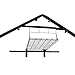 Suncast Loft Shelf-Ceiling Storage and Shelving Shed-H, Black, Holds 50lbs