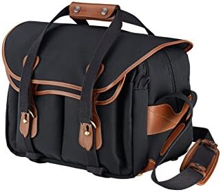 Billingham 335 Canvas Bag for Camera - Black/Tan