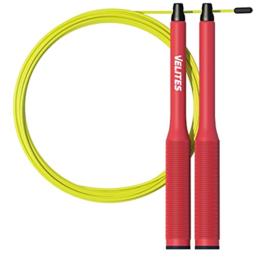 Corde à sauter Crossfit Velites Fire 2.0 rouge de 21cm pour adultes